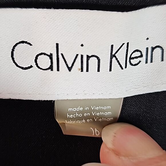 Blazer by Calvin klein Black Fully Lined Size 16 - Picture 4 of 9